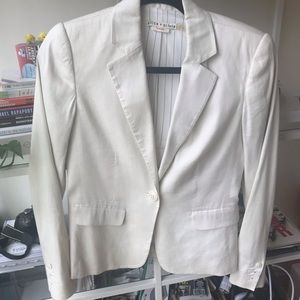 Alice + Olivia White Blazer
